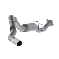 Exhaust System, XP Series, Cat-Back, 409 Stainless Steel, Passenger Side Exit, Natural, Polished Tip, Chevy, GMC, 6.0L, Kit