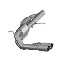 Exhaust System, XP Series, Cat-Back, 409 Stainless Steel, Passenger Side Exit, Natural, Polished Tip, Chevy, GMC, Kit