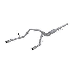 Exhaust System, Installer Series, Cat-Back, Steel, Split Rear Exit, Aluminized, Polished Tip, Chevy, GMC, Kit