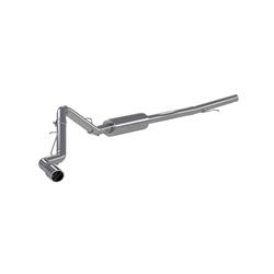 Exhaust System, Installer Series, Cat-Back, Steel, Passenger Side Exit, Aluminized, Polished Tip, Chevrolet, GMC, Kit