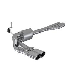 Exhaust System, Installer Series, Cat-Back, Steel, Passenger Side Exit, Aluminized, Polished Tip, Chevy, GMC, Kit