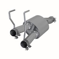 Muffler, XP Series, 409 Stainless Steel, Oval, 3.00 in. Inlet, 2.25 in. Outlet, Dodge, Ram, Each