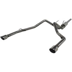 Exhaust System, Pro Series, Cat-Back, 304 Stainless Steel, Split Rear Exit, Natural, Polished Tip, Dodge, Pickup, Kit