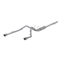 Exhaust System, XP Series, Cat-Back, 409 Stainless Steel, Split Rear Exit, Natural, Polished Tip, Dodge, Pickup, Kit