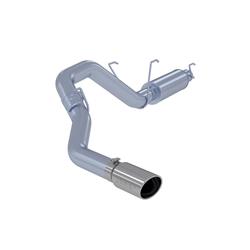 Exhaust System, Pro Series, Cat-Back, 304 Stainless Steel, Passenger Side Exit, Natural, Polished Tip, Ram, Kit