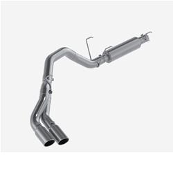 Exhaust System, XP Series, Cat-Back, 409 Stainless Steel, Passenger Side Exit, Natural, Polished Tip, Ram, 6.4L Hemi, Kit