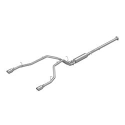 Exhaust System, Pro Series, Cat-Back, 409 Stainless Steel, Split Rear Exit, Natural, Polished Tip, Ram, Kit