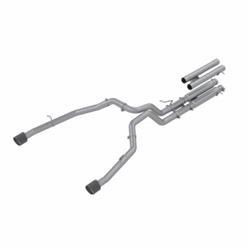 Exhaust System Kit, 3in. Cat Back; Dual Split Rear; T304.