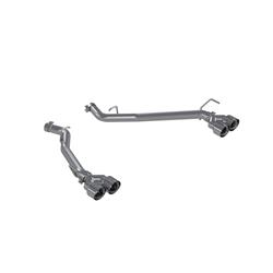 Exhaust System, Installer Series, Rear Axle-Back, Steel, Aluminized, Split Rear Exit, Polished Tip, Ford, Lincoln, Kit