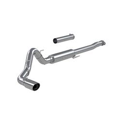 Exhaust System, Installer Series, Cat-Back, Steel, Passenger Side Exit, Aluminized, Polished Tip, Ford, F-150, Kit