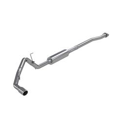 Exhaust System, XP Series, Cat-Back, 409 Stainless Steel, Passenger Side Exit, Natural, Polished Tip, Ford, Kit