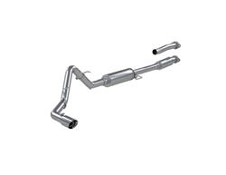 Exhaust System, Pro Series, Cat-Back, 304 Stainless Steel, Passenger Side Exit, Natural, Polished Tip, Ford, F-150, 2.7L, 3.5L, 5.0L, Kit