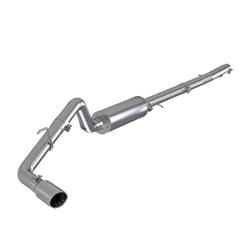 Exhaust System, Pro Series, Cat-Back, 304 Stainless Steel, Passenger Side Exit, Natural, Polished Tip, Ford, Kit