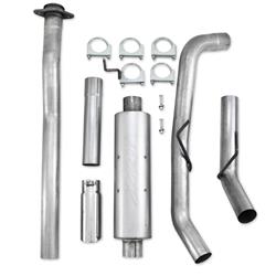 Exhaust System, Installer Series, Cat-Back, Steel, Passenger Side Exit, Aluminized, Polished Tip, Ford, 3.5L, Kit