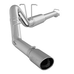 Exhaust System, XP Series, Cat-Back, 409 Stainless Steel, Passenger Side Exit, Natural, Polished Tip, Ford, 6.2L, Kit