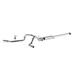 Exhaust System, Installer Series, Cat-Back, Steel, Split Side Exit, Aluminized, Polished Tip, Ford, 3.5L, Automatic, Kit