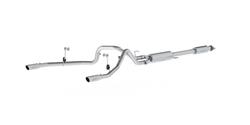 Exhaust System, Installer Series, Cat-Back, Steel, Split Rear Exit, Aluminized, Polished Tip, Ford, 5.0L, Kit