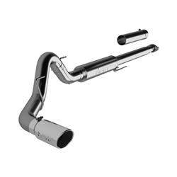 Exhaust System, Installer Series, Cat-Back, Steel, Passenger Side Exit, Aluminized, Polished Tip, Ford, 2.7L, 3.5L, Kit