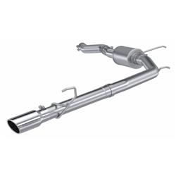 Exhaust System, Armor Pro, Cat-Back, Street Style, 3.00 in., Driver Side Exit, 304 Stainless, 4 in. Polished Stainless Tip, Ford, Kit