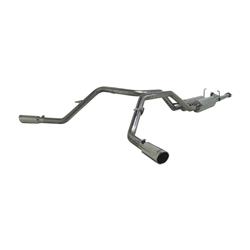 Exhaust System, XP Series, Cat-Back, 409 Stainless Steel, Split Side Exit, Natural, Polished Tip, Toyota, Kit