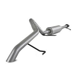 Exhaust System, Installer Series, Cat-Back, Steel, Passenger Side Exit, Aluminized, Polished Tip, Toyota, FJ, Off-Road Design, Kit