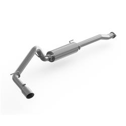 Exhaust System, XP Series, Cat-Back, 409 Stainless Steel, Passenger Side Exit, Natural, Polished Tip, Toyota, 3.5L, Kit