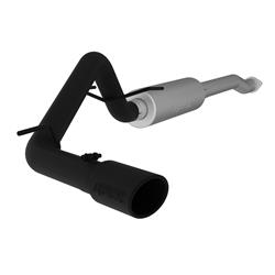 Exhaust System, Black Series, Cat-Back, Steel, Passenger Side Exit, Aluminized/Black, Black Tip, Toyota, 3.5L, Kit