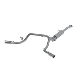 Exhaust System, Installer Series, Cat-Back, Steel, Split Side Exit, Aluminized, Polished Tip, Toyota, 3.5L, Kit