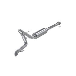 Exhaust Systems, Toyota Land Cruiser Prado, 4.0L, T304 Stainless Steel, 2.5" Cat-Back, High-Clearance Turn Down, Single Rear Exit