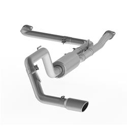 Exhaust System, Installer Series, Cat-Back, Steel, Passenger Side Exit, Aluminized, Polished Tip, for Nissan, Kit