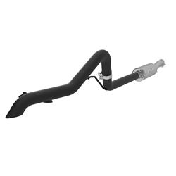 Exhaust System, Black Series, Cat-Back, Steel, Driver Side Exit, Aluminized/Black, Black Tip, Jeep, Kit