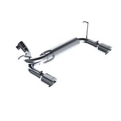 Exhaust System, XP Series, Rear Axle-Back, 409 Stainless Steel, Split Rear Exit, Natural, Polished Tip, Jeep, 3.6L, 3.8L, Kit