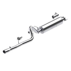 Exhaust System, XP Series, Cat-Back, 409 Stainless Steel, Rear Exit, Natural, Polished Tip, Jeep, 2.5L, Kit