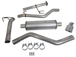Exhaust System, Pro Series, Cat-Back, Steel, Aluminized, Passenger Side, Polished Tip, for use on Honda®, Kit