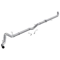 Exhaust System, PLM Series Exhaust Systems, Downpipe Back, No Muffler, Steel, Passenger Side Exit, Aluminized, 6.6L Duramax, Chevy, Kit