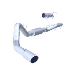 Exhaust System, XP Series, Cat-Back, 409 Stainless Steel, Passenger Side Exit, Natural, Polished Tip, Chevy, GMC, Duramax, Kit