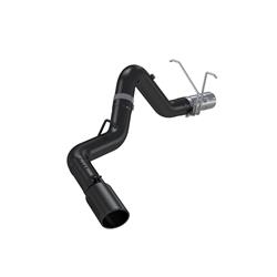 Exhaust System, Black Series, Particulate Filter Back, Steel, Passenger Side Exit, Aluminized/Black, Black Tip, Chevy/GMC, 6.6L, Kit