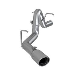 Exhaust System, Pro Series, Particulate Filter Back, 304 Stainless Steel, Passenger Side Exit, Natural, Polished Tip, Chevy, GMC, Colorado/Canyon, Kit