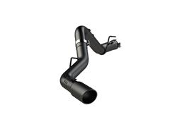 Exhaust Systems, GMC/Chevrolet 2500/3500 6.6L Duramax EC/CC Models Only, Black Coated Aluminized Steel, 4" Filter Back, Single Side Exit