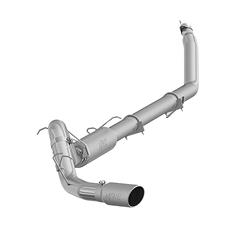 Exhaust System, Installer Series, Turbo-Back, Steel, Passenger Side Exit, Aluminized, Polished Tip, Dodge, Pickup, Cummins, Kit