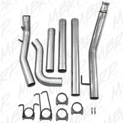 Exhaust System, PLM Series, Turbo-Back, Steel, Passenger Side Exit, Aluminized, Dodge, Pickup, Cummins, Kit