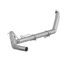 Exhaust System, SLM Series, Turbo-Back, 409 Stainless Steel, Passenger Side Exit, Natural, Dodge, Pickup, Cummins, Kit