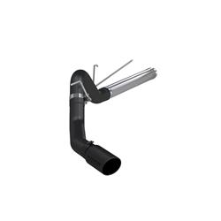 Exhaust System, Black Series, Particulate Filter Back, Steel, Passenger Side Exit, Aluminized/Black, Black Tip, Dodge, Pickup, Kit