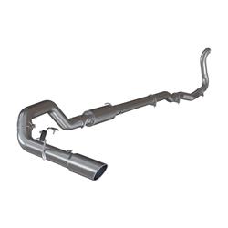 Exhaust System, Installer Series, Turbo-Back, Steel, Passenger Side Exit, Aluminized, Polished Tip, Dodge, 5.9L, Kit