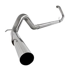 Exhaust System, SLM Series, Turbo-Back, 409 Stainless Steel, Passenger Side Exit, Natural, Ford, Kit