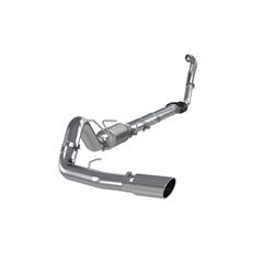 Exhaust System, XP Series, Turbo-Back, 409 Stainless Steel, Passenger Side Exit, Natural, Polished Tip, Ford, Kit