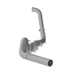 Exhaust System, SLM Series, Turbo-Back, 409 Stainless Steel, Passenger Side Exit, Natural, Ford, 6.0L, Kit