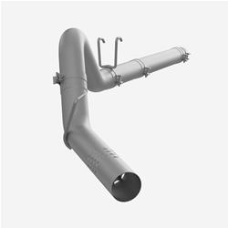 Exhaust System, SLM Series, Particulate Filter Back, 409 Stainless Steel, Passenger Side Exit, Natural, Ford, Kit