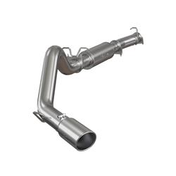 Exhaust System, Installer Series, Cat-Back, Steel, Passenger Side Exit, Aluminized, Polished Tip, Ford, 6.0L, Kit