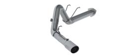 Exhaust System, XP Series, Particulate Filter Back, 409 Stainless Steel, Passenger Side Exit, Natural, Polished Tip, Ford, 6.7L, Kit